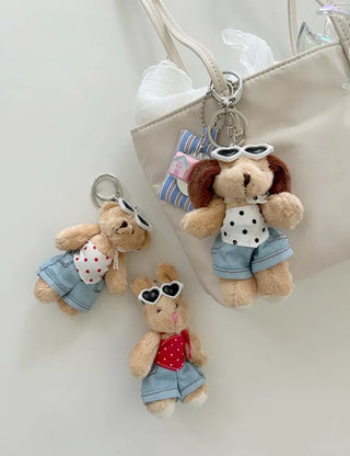 Festival Look Rabbit Bear Keyring Keyholder Doll Bag Charm