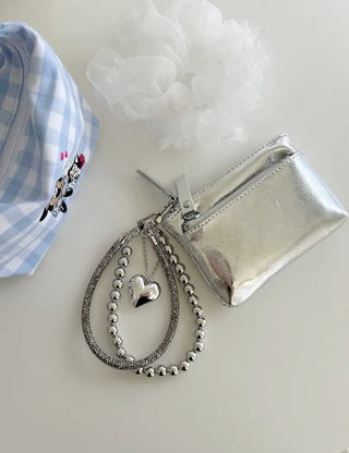 Two-tone organza hair tie lace scrunchie