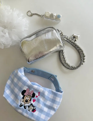 Two-tone organza hair tie lace scrunchie