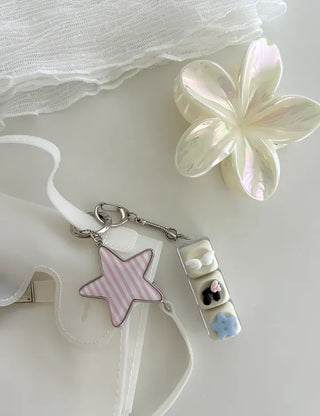 Music keycap keyring button keyholder clicker