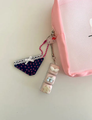Music keycap keyring button keyholder clicker