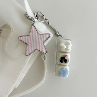 Music keycap keyring button keyholder clicker