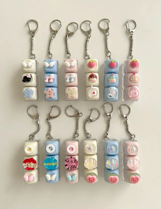 Music keycap keyring button keyholder clicker