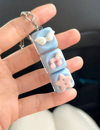 Music keycap keyring button keyholder clicker