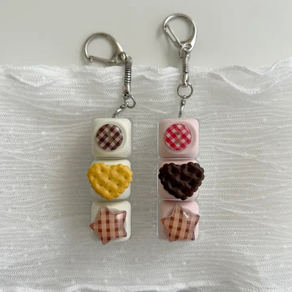Cookie Heart Clicker Keyring Keycap Keyholder