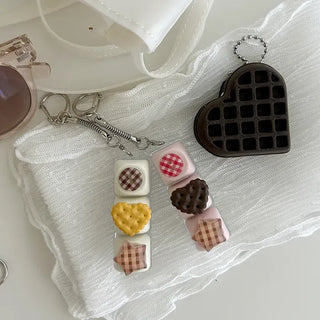 Cookie Heart Clicker Keyring Keycap Keyholder
