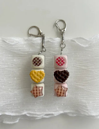 Cookie Heart Clicker Keyring Keycap Keyholder