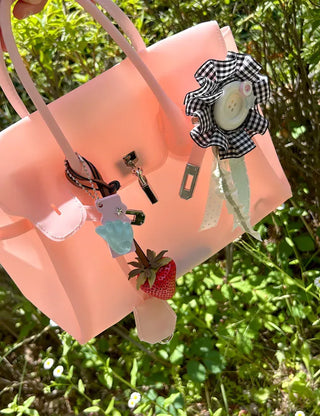 Button rosette brooch keyring jelly bag decorating