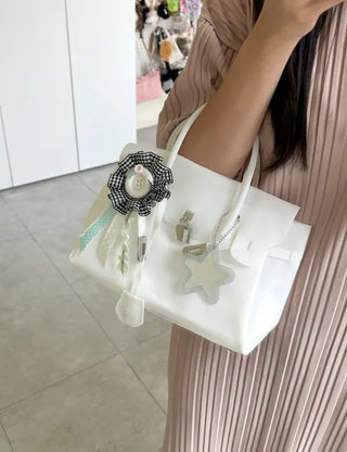 Button rosette brooch keyring jelly bag decorating