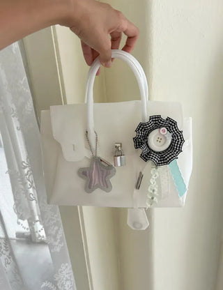 Button rosette brooch keyring jelly bag decorating