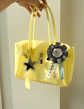 Button rosette brooch keyring jelly bag decorating