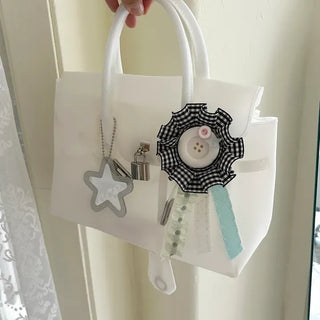 Button rosette brooch keyring jelly bag decorating