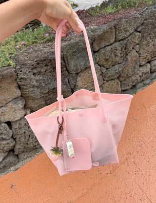 Card wallet set, jelly bag, peddler shoulder bag, PVC bag, waterproof