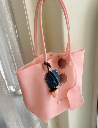 Card wallet set, jelly bag, peddler shoulder bag, PVC bag, waterproof