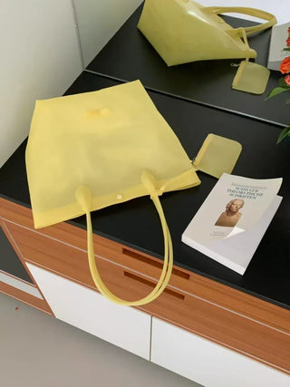 Card wallet set, jelly bag, peddler shoulder bag, PVC bag, waterproof