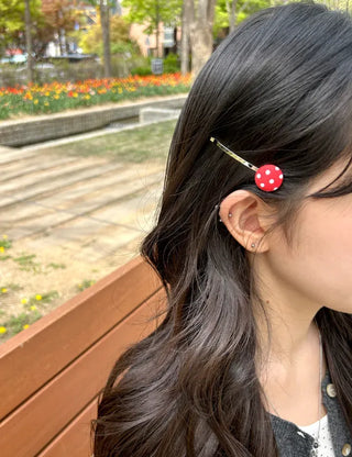 1+1 Polka Dot Button Bobby Pin Mini Side Hair Pin