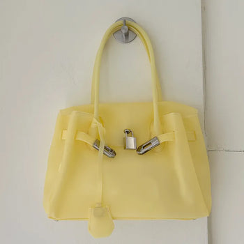 Chain jelly bag, tote bag, crossbody PVC bag, summer