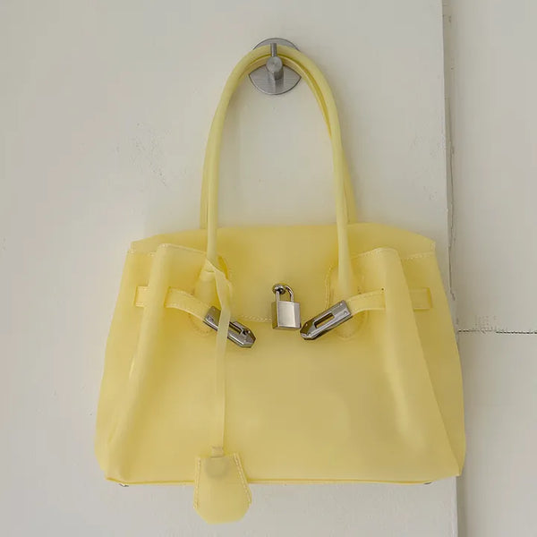 Chain jelly bag, tote bag, crossbody PVC bag, summer