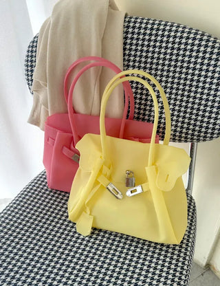 Chain jelly bag, tote bag, crossbody PVC bag, summer