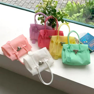 Chain jelly bag, tote bag, crossbody PVC bag, summer