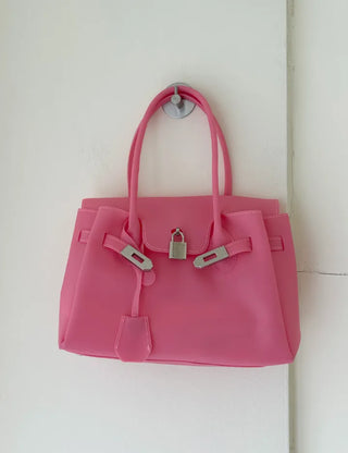 Chain jelly bag, tote bag, crossbody PVC bag, summer