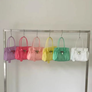 Chain jelly bag, tote bag, crossbody PVC bag, summer