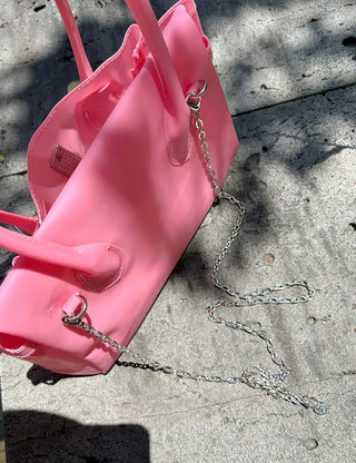 Chain jelly bag, tote bag, crossbody PVC bag, summer