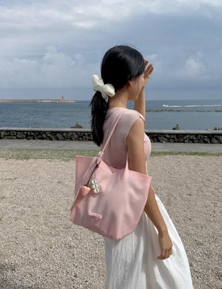 Oversized pleated chiffon scrunchie hair tie