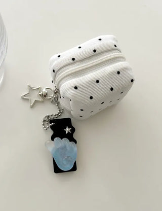 Square can opener keyring wing flower button keychain