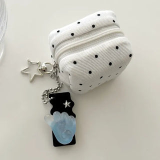 Square can opener keyring wing flower button keychain