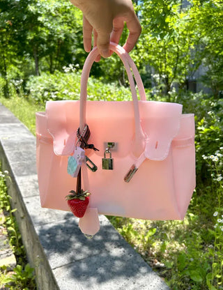 Square can opener keyring wing flower button keychain