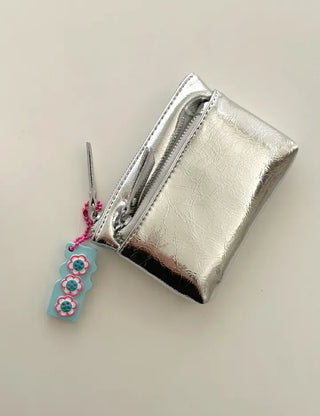 Square can opener keyring wing flower button keychain