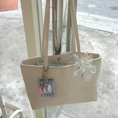 Skinny Nylon Shoulder Bag Leather Strap Mini Bag Daily