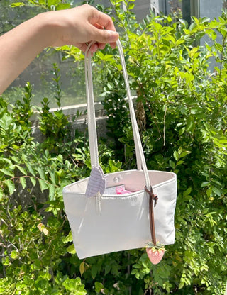 Skinny Nylon Shoulder Bag Leather Strap Mini Bag Daily