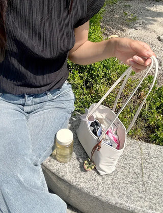 Skinny Nylon Shoulder Bag Leather Strap Mini Bag Daily