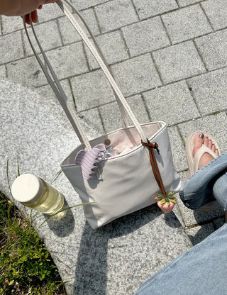 Skinny Nylon Shoulder Bag Leather Strap Mini Bag Daily