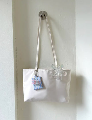 Skinny Nylon Shoulder Bag Leather Strap Mini Bag Daily