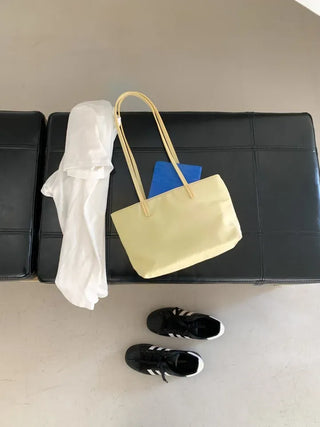 Skinny Nylon Shoulder Bag Leather Strap Mini Bag Daily