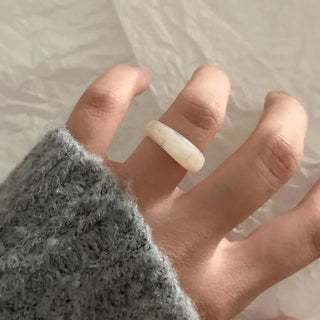 Autumn Jade Ring Formica Bold Marble Ring