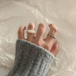 Autumn Jade Ring Formica Bold Marble Ring