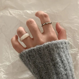 Autumn Jade Ring Formica Bold Marble Ring