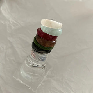 Autumn Jade Ring Formica Bold Marble Ring