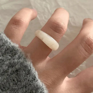 Autumn Jade Ring Formica Bold Marble Ring