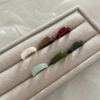 Autumn Jade Ring Formica Bold Marble Ring