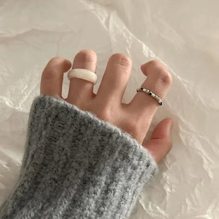 Autumn Jade Ring Formica Bold Marble Ring