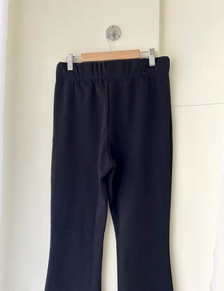 Slim bootcut track pants long elastic waist pants