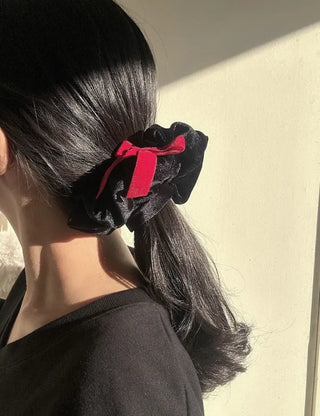 Velvet Ribbon Bold Scrunchie