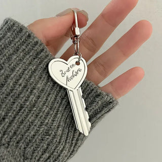 Lettering key pendant heart bag keyring keyholder