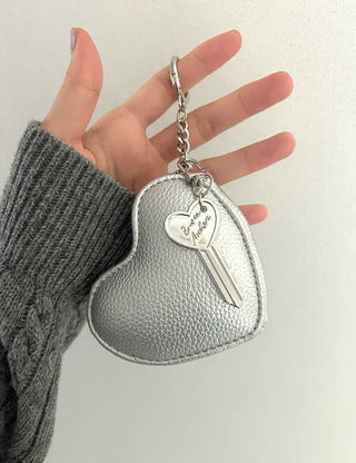 Lettering key pendant heart bag keyring keyholder