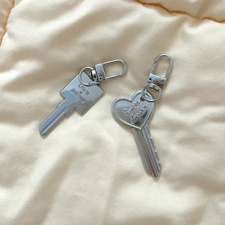 Lettering key pendant heart bag keyring keyholder